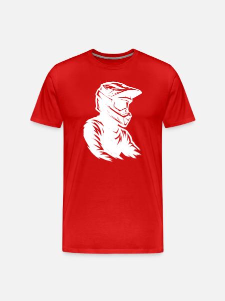 Cool motocross inspiration - Men's Premium Organic T-Shirt - red
