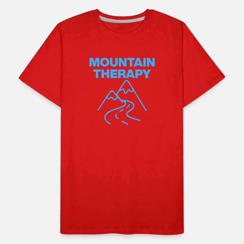Mountain Therapy, Berge sind meine Thepie Männer Premium Bio T-Shirt