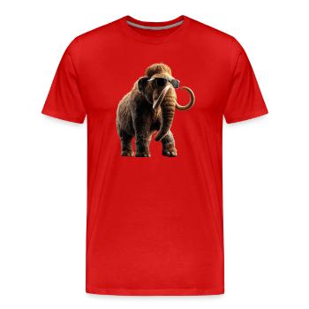 Mammut Wollhaarmammut Eiszeit Mammuts Süßes Mammut - Männer Premium Bio T-Shirt - Rot - Vorne - Damien (186cm)