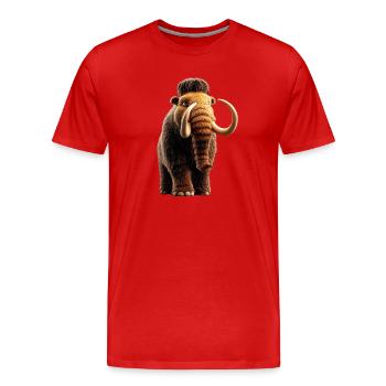 Mammut Wollhaarmammut Eiszeit Mammuts Süßes Mammut - Männer Premium Bio T-Shirt - Rot - Vorne - Damien (186cm)