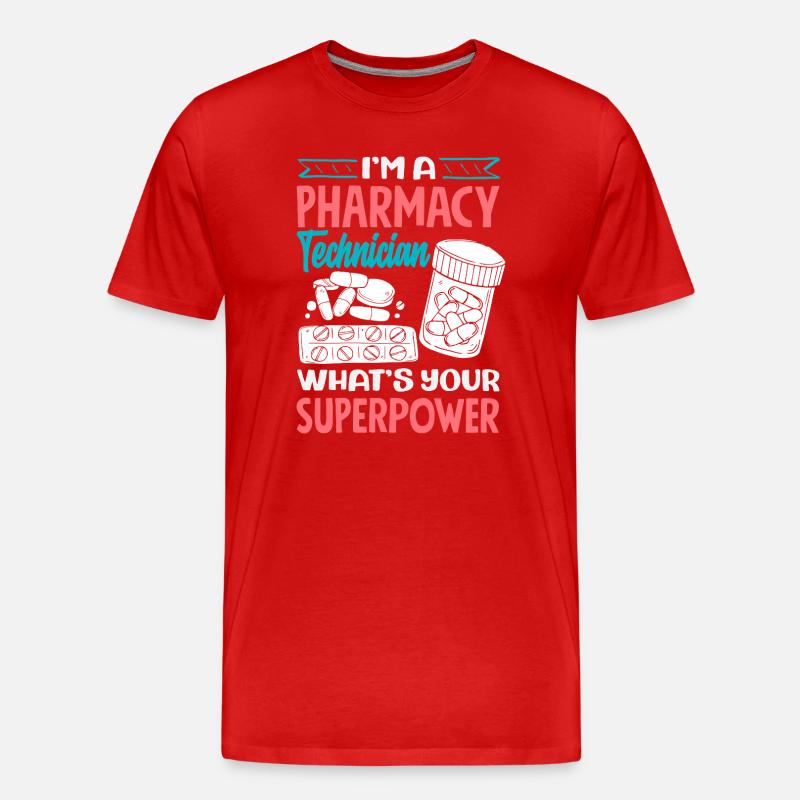 Apotheker Pharmazeutisch-technischer - Männer Premium Bio T-Shirt - Rot