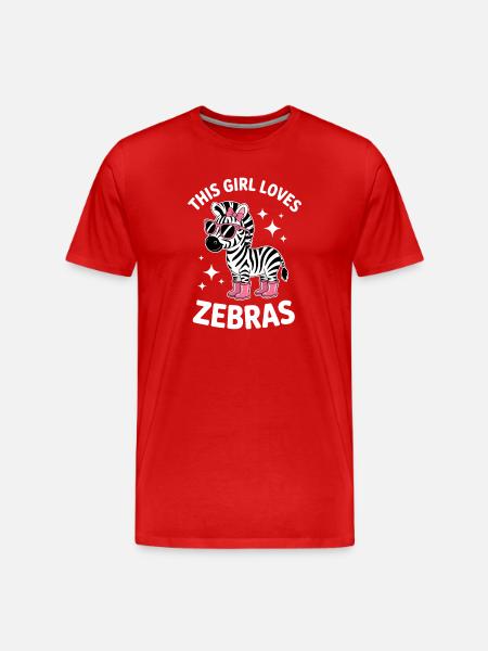 Zebra Saying Funny Zebra Gift - Men's Premium Organic T-Shirt - red