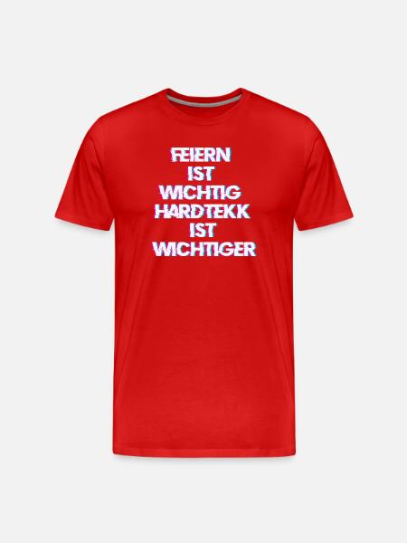 Hardtekk Tekk - Men's Premium Organic T-Shirt - red