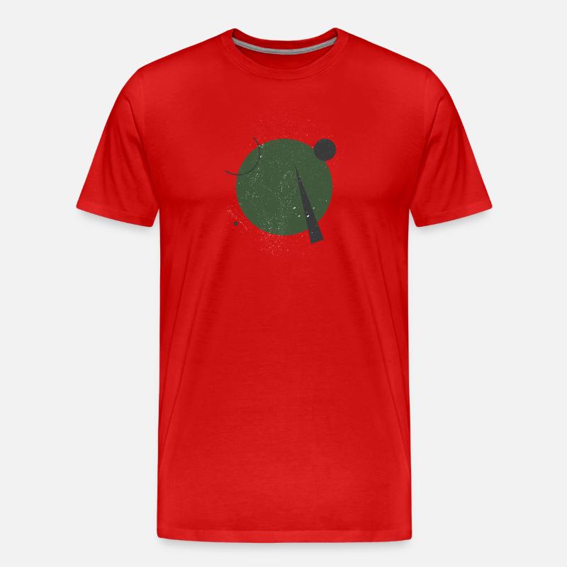 Trendige Formen - Männer Premium Bio T-Shirt - Rot