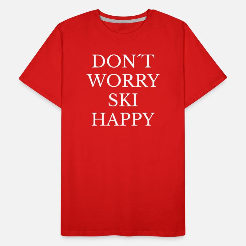 Ski Happy Vibes Men's Premium Organic T-Shirt