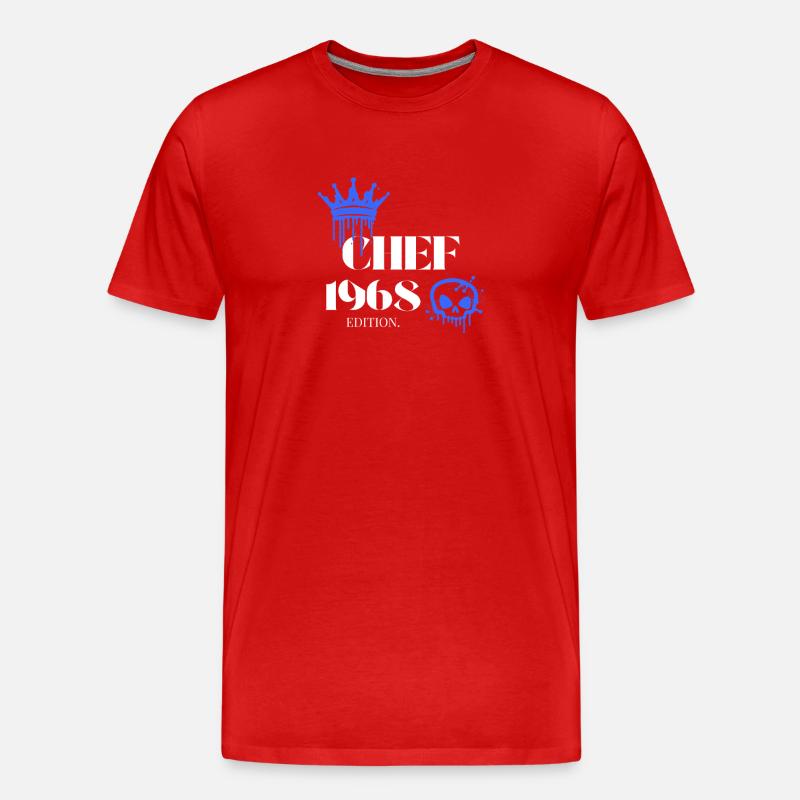 Édition Chef 1968 57 Déclaration d’anniversaire - T-shirt bio Premium Homme - rouge
