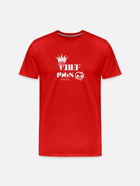Édition Chef 1968 57 Déclaration d’anniversaire - T-shirt bio Premium Homme - rouge