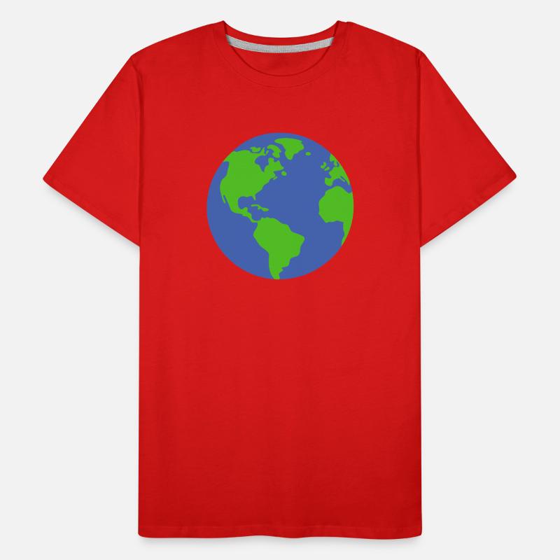 Planet Erde Männer Premium Bio T-Shirt