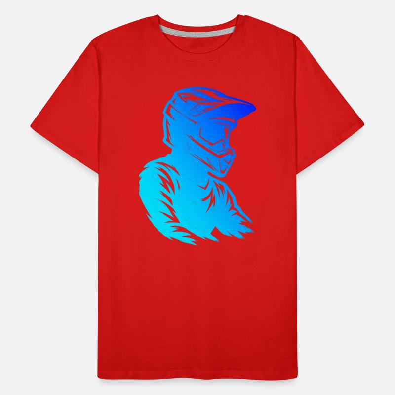 Message clair du motocross T-shirt bio Premium Homme
