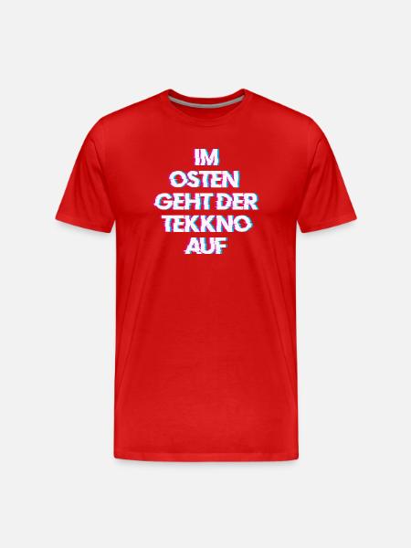 Hardtekk Tekk - Men's Premium Organic T-Shirt - red