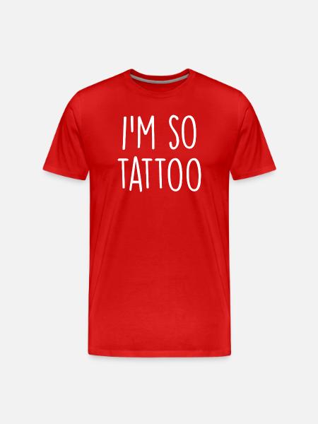Tatouage - T-shirt bio Premium Homme - rouge