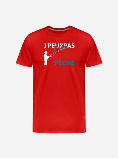 Je peux pas J'ai Peche - T-shirt bio Premium Homme - rouge