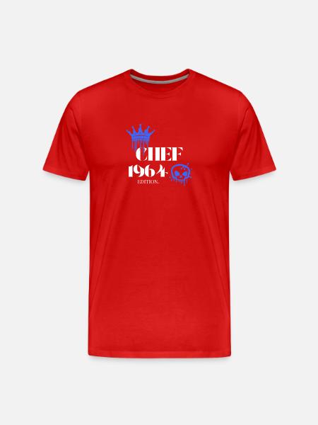 Édition Chef 1964 61 anniversaire Déclaration - T-shirt bio Premium Homme - rouge