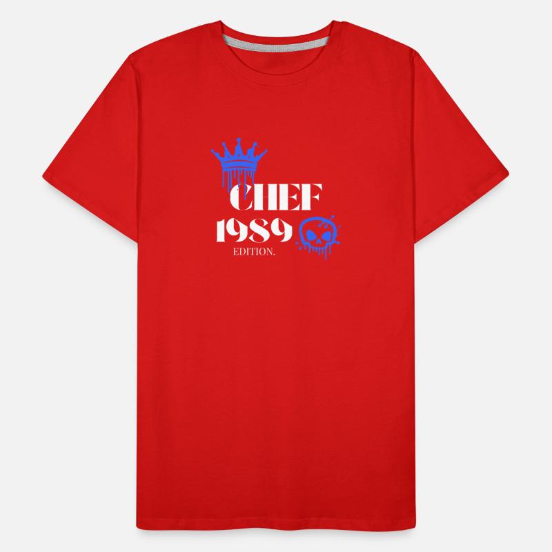Édition Chef 1989 36 anniversaire Déclaration T-shirt bio Premium Homme