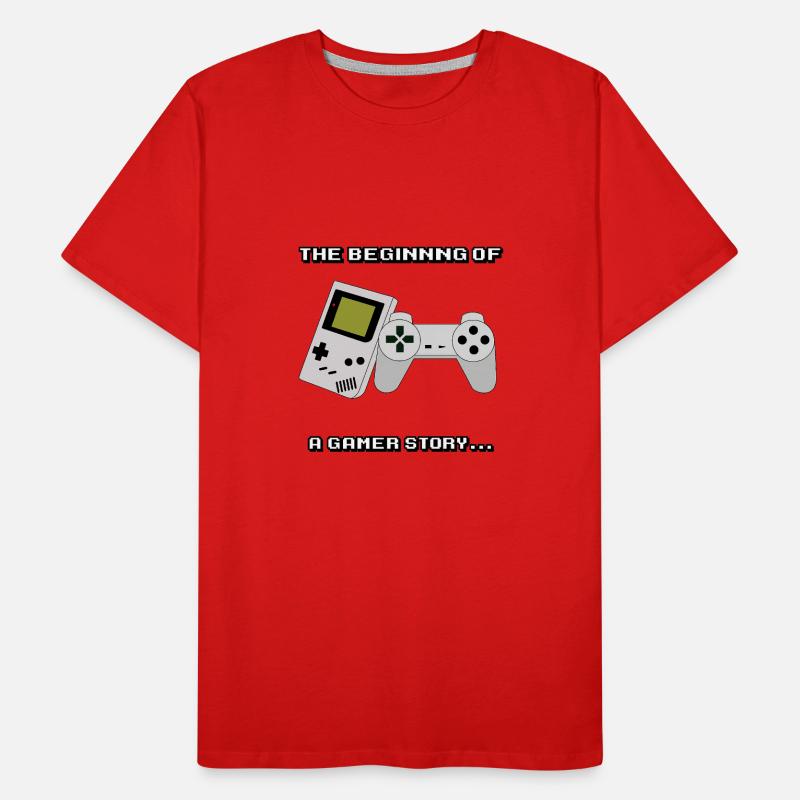 Anfang einer Gamerengeschichte Männer Premium Bio T-Shirt