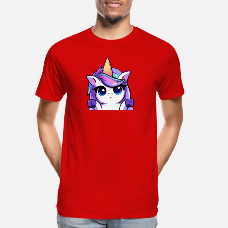 Lya Einhorn Schulterzuckend Männer Premium Bio T-Shirt