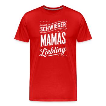 Son-in-law Daughter-in-law Mother-in-law - Men's Premium Organic T-Shirt - red - Front - Damien (186cm)