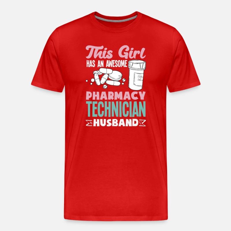 Apotheker Pharmazeutisch-technischer - Männer Premium Bio T-Shirt - Rot