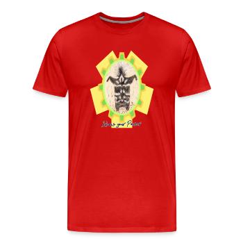 Skunk_Know_your_Power - Men's Premium Organic T-Shirt - red - Front - Damien (186cm)