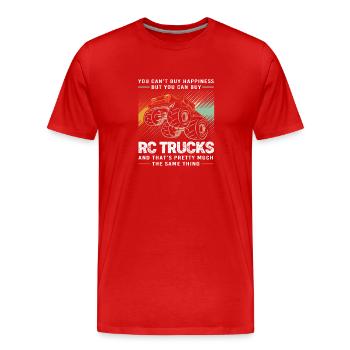 Voiture jouet RC Car - T-shirt bio Premium Homme - rouge - Devant - Damien (186cm)