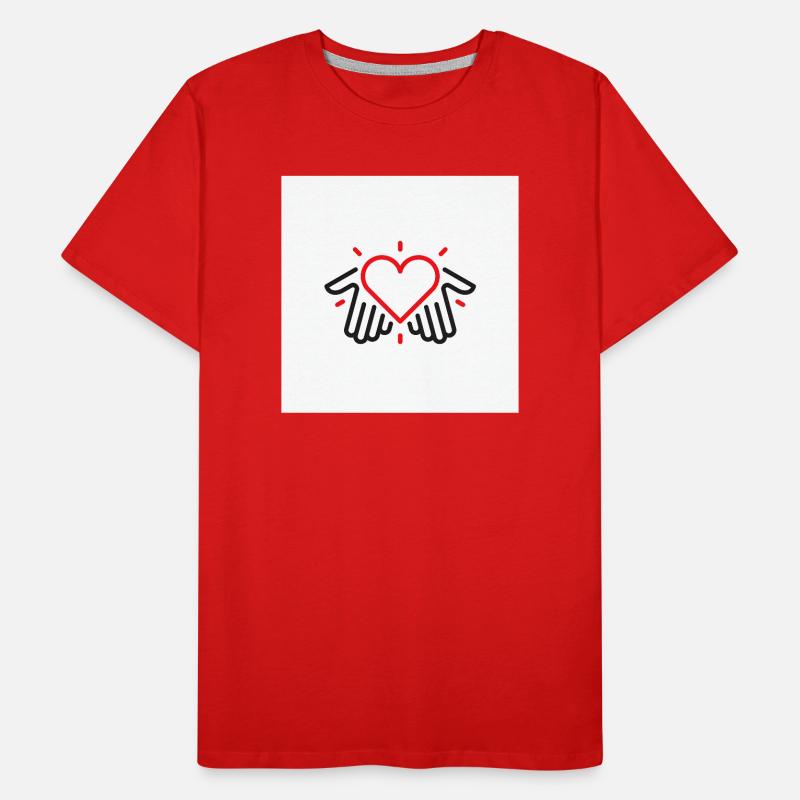 Hände der Liebe Männer Premium Bio T-Shirt