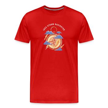 Autism Gift Autistic ADHD Asperger's - Men's Premium Organic T-Shirt - red - Front - Damien (186cm)