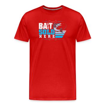 Pêcheurs Pêcheurs Pêcheurs Pêcheurs Pêcheurs Sportifs - T-shirt bio Premium Homme - rouge - Devant - Damien (186cm)