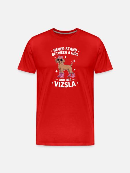 Vizsla Sayings Funny Vizsla Gift - Men's Premium Organic T-Shirt - red