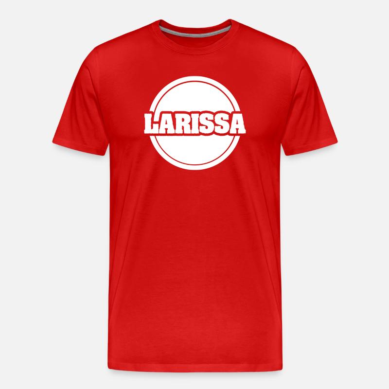 Vorname Larissa - Männer Premium Bio T-Shirt - Rot
