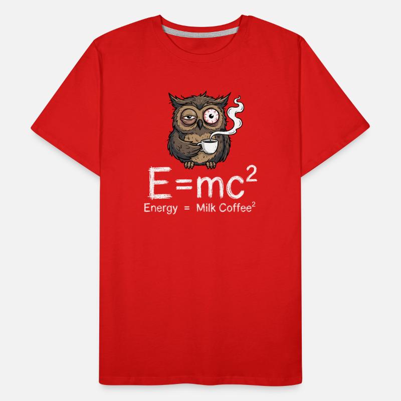 E=mc²: Die wahre Kaffee-Formel Männer Premium Bio T-Shirt