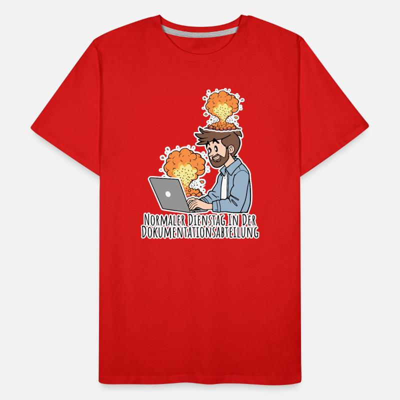 Complete chaos? Normal Tuesday in the documentary! Men's Premium Organic T-Shirt