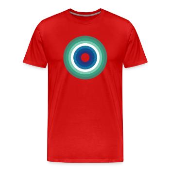 LGBTQ_circles_resize_gaymen - Men's Premium Organic T-Shirt - red - Front - Damien (186cm)