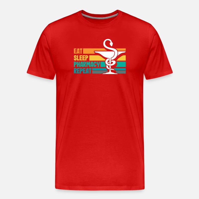 Apotheker Pharmazeutisch-technischer - Männer Premium Bio T-Shirt - Rot
