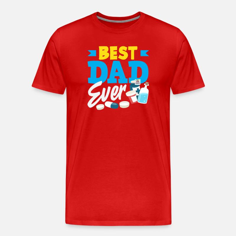 Pharmacien Technicien Pharmaceutique - T-shirt bio Premium Homme - rouge