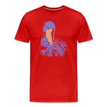 Bec-bec - T-shirt bio Premium Homme - rouge - Devant - Damien (186cm)