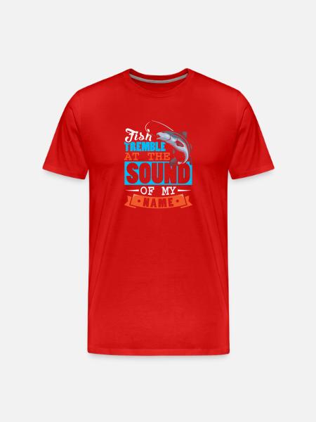 Anglers Fishermen Fishing Sport Fishermen - Men's Premium Organic T-Shirt - red