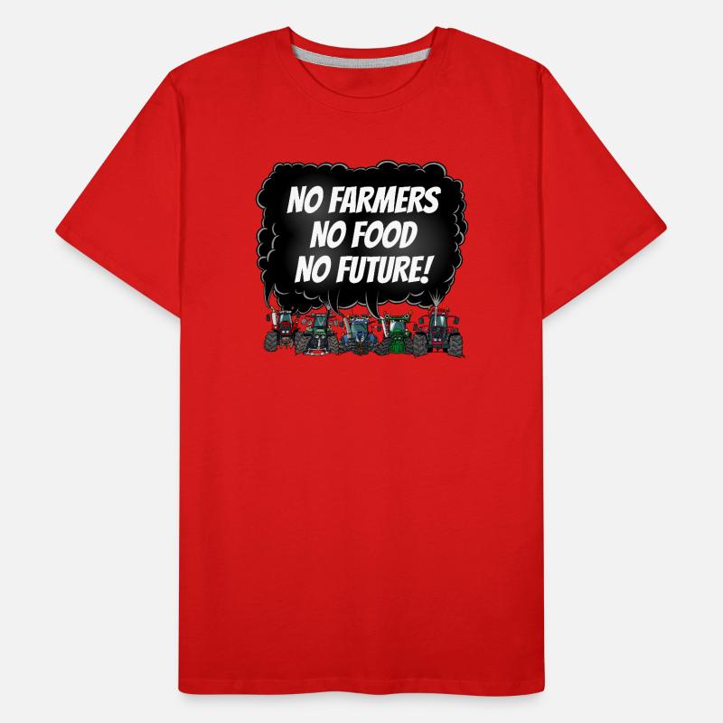 Boerenprotest_tshirt_EN Männer Premium Bio T-Shirt