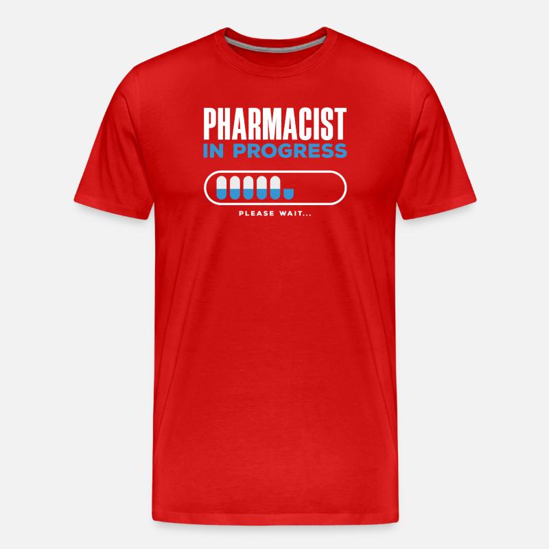 Apotheker Pharmazeutisch-technischer - Männer Premium Bio T-Shirt - Rot