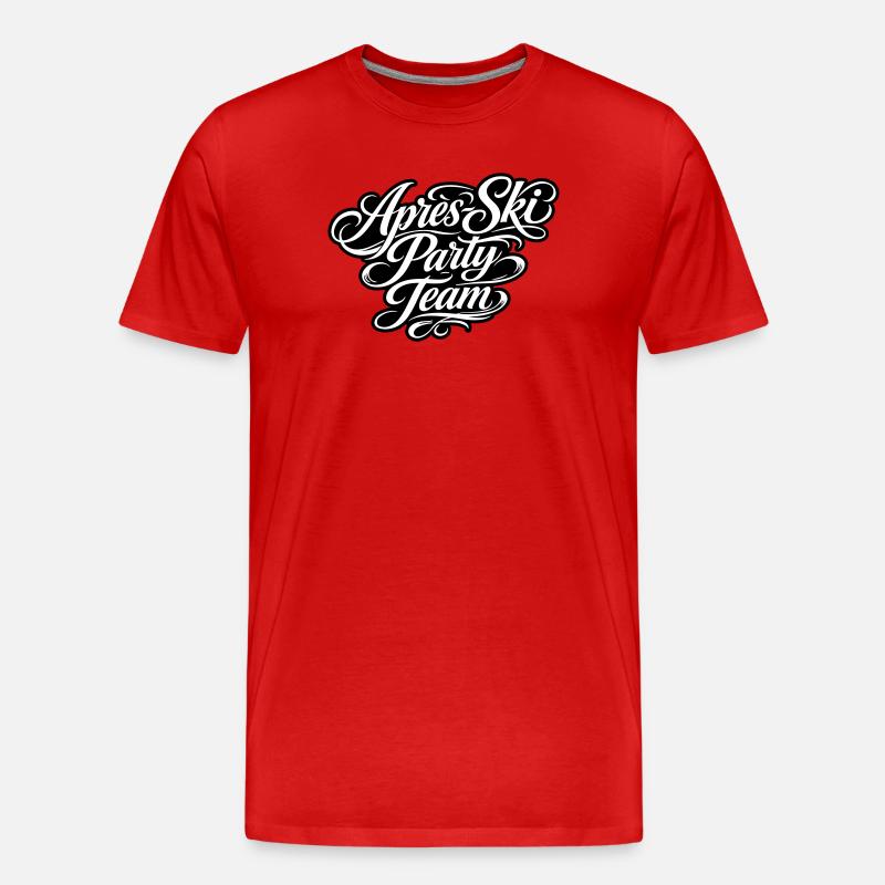 Apres Ski Party Team - Männer Premium Bio T-Shirt - Rot