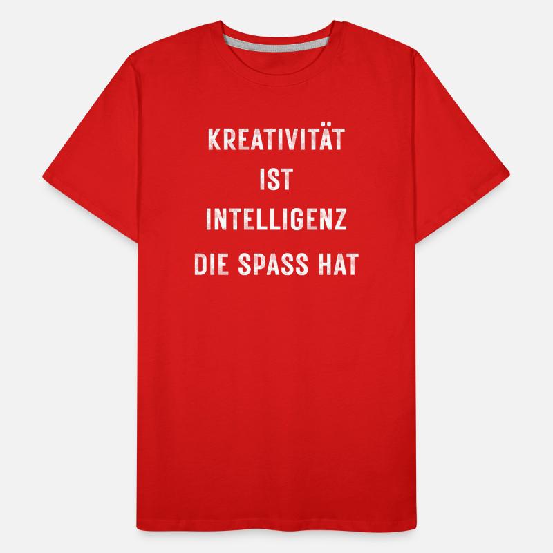 La créativité, c’est l’intelligence qui s’amuse – Stateme T-shirt bio Premium Homme