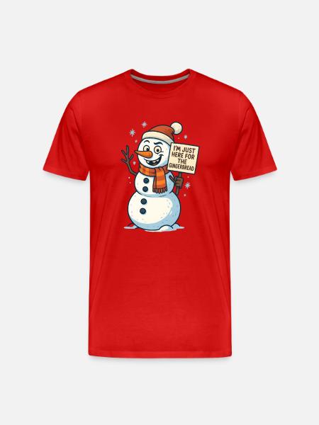 Gingerbread Man Gingerbread Gingerbread Men Gift - Men's Premium Organic T-Shirt - red