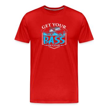Pêcheurs Pêcheurs Pêcheurs Pêcheurs Pêcheurs Sportifs - T-shirt bio Premium Homme - rouge - Devant - Damien (186cm)