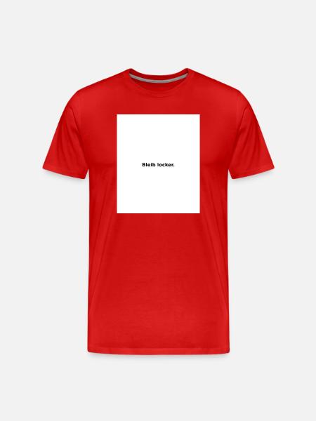 Stay Relaxed – Minimal Slogan - Men's Premium Organic T-Shirt - red
