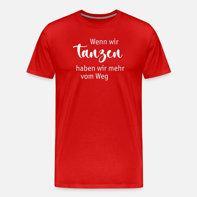 Tanzen - Männer Premium Bio T-Shirt - Rot