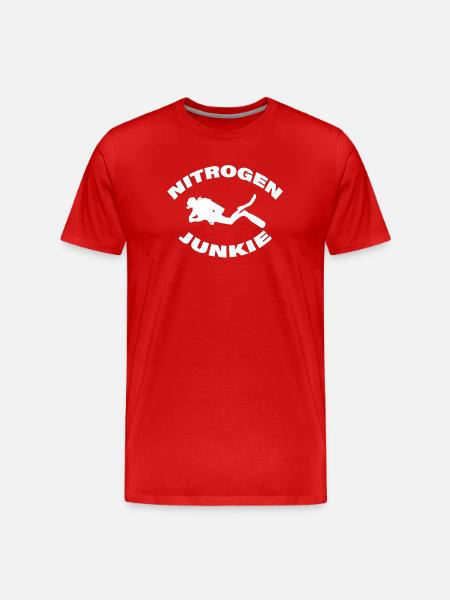 NITROGEN JUNKIE - Männer Premium Bio T-Shirt - Rot