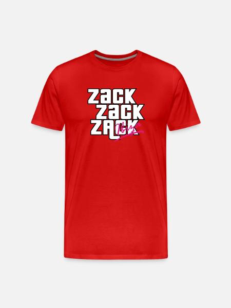 Zack Zack Zack - Männer Premium Bio T-Shirt - Rot