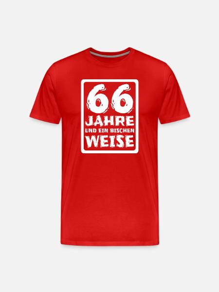 Proverb 66 - Men's Premium Organic T-Shirt - red