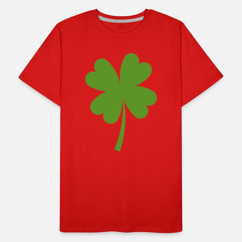 Solid four-leaf clover Men's Premium Organic T-Shirt