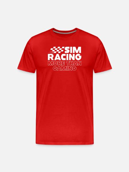 Sim Racing: More Than Gaming - Men's Premium Organic T-Shirt - red