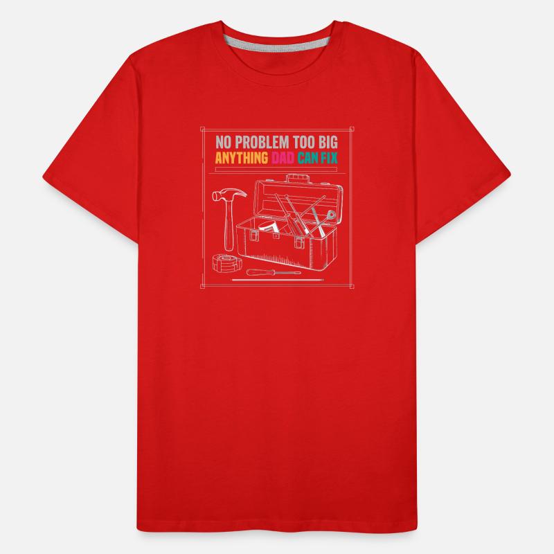 Graphique de la boîte à outils Papa Fix It T-shirt bio Premium Homme